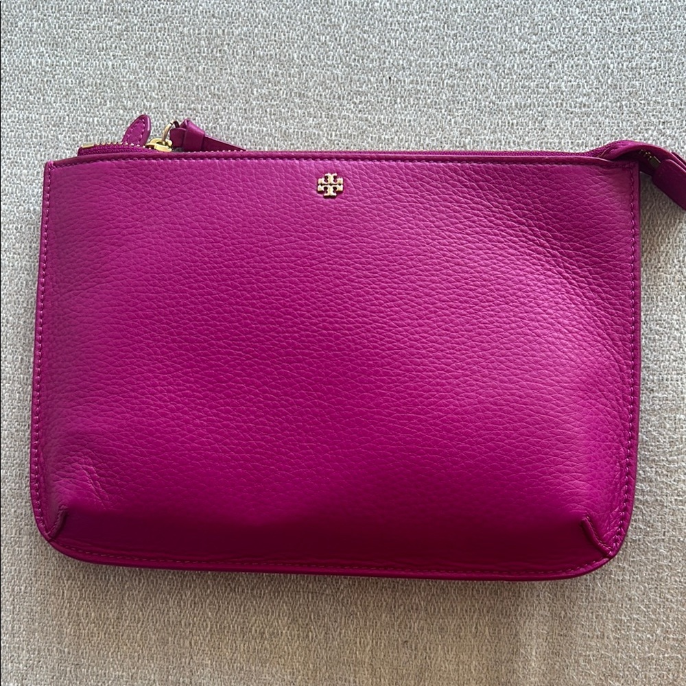 Tory Burch Magenta Leather Crossbody Bag